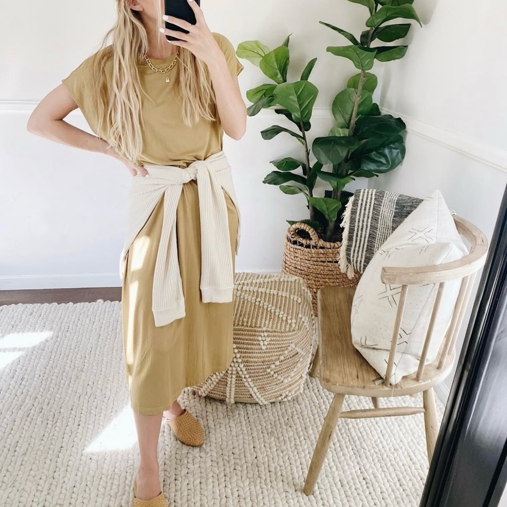 CJLA Annalise Dress in mustard.